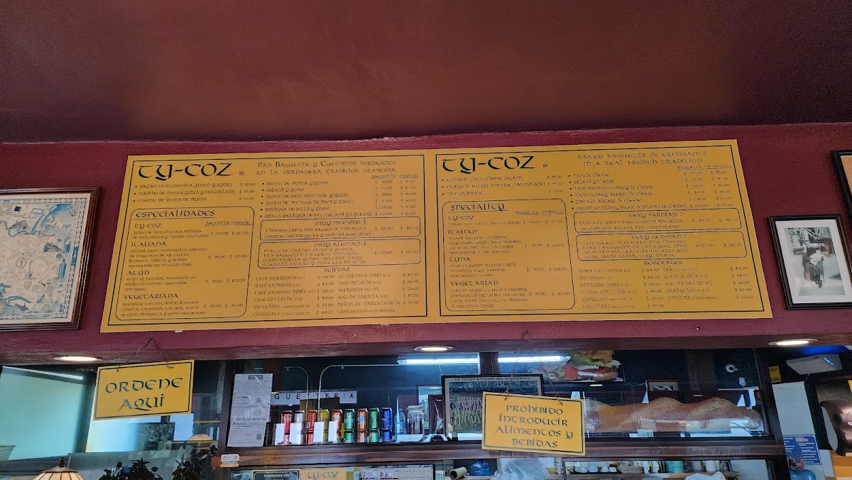 Ty-coz Menu - Image 2