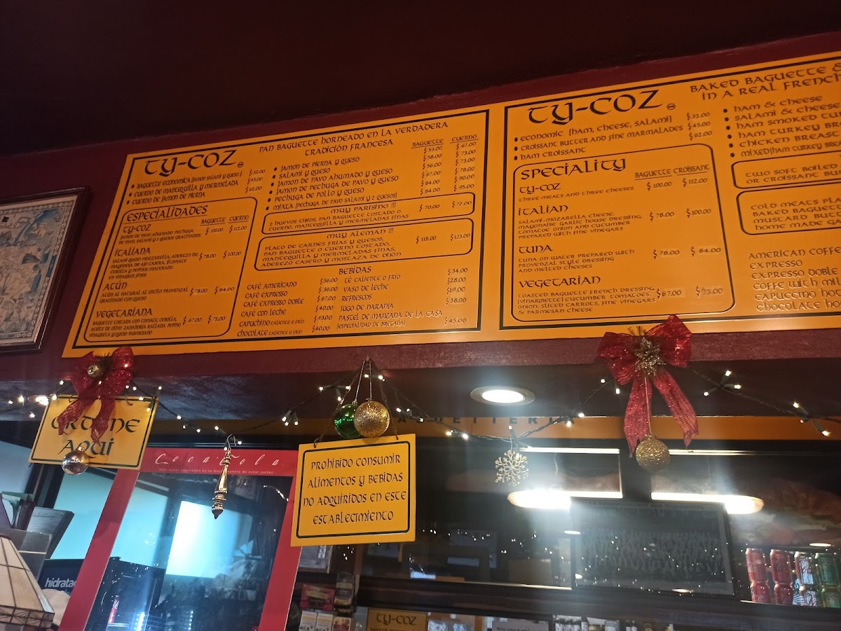 Ty-coz Menu - Image 4