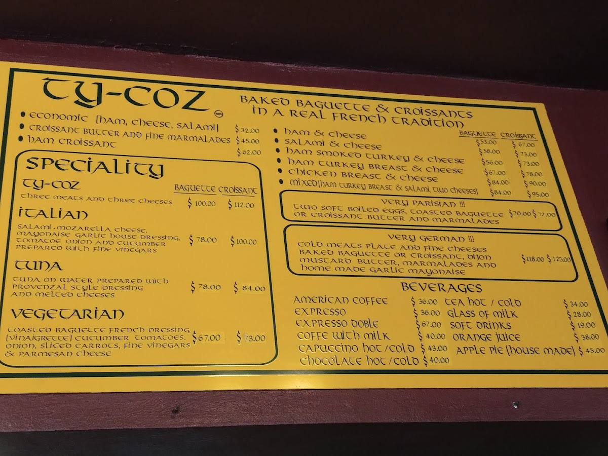 Ty-coz Menu - Image 5